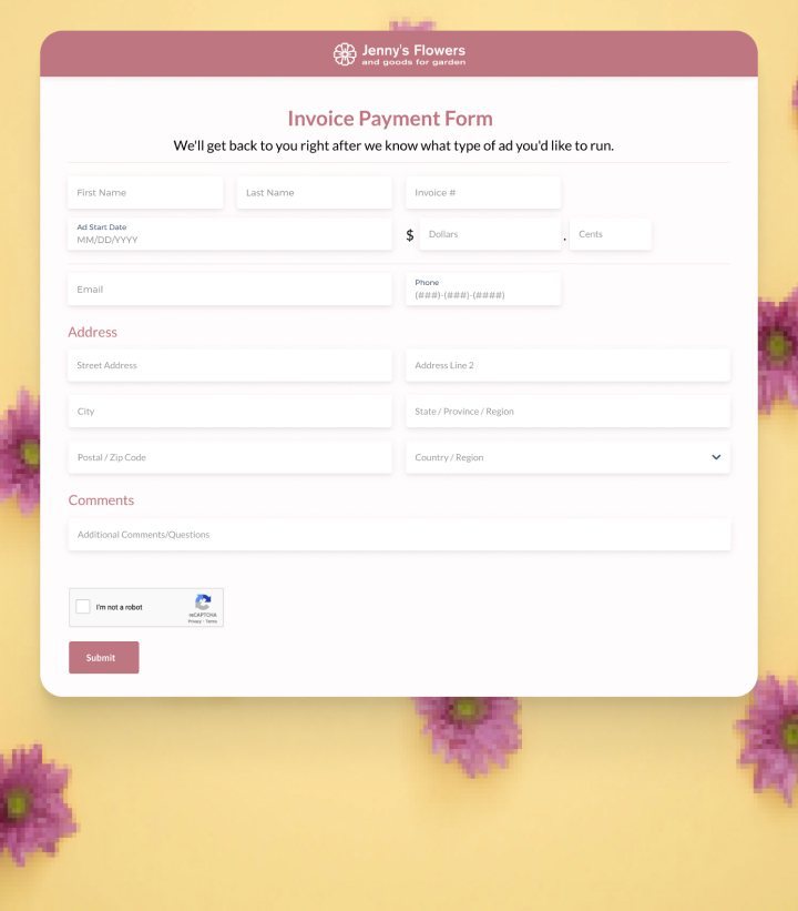 Service Invoice Template