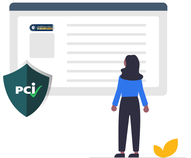 Comply with PCI DSS requirements through EmailMeForm
