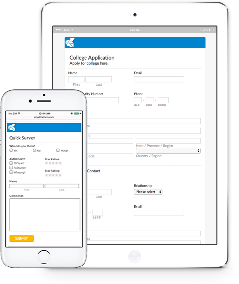 free online form builder surveys and contact forms emailmeform