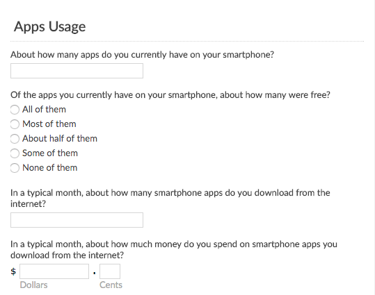 App Usage Survey