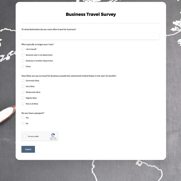 Business Traveller Survey
