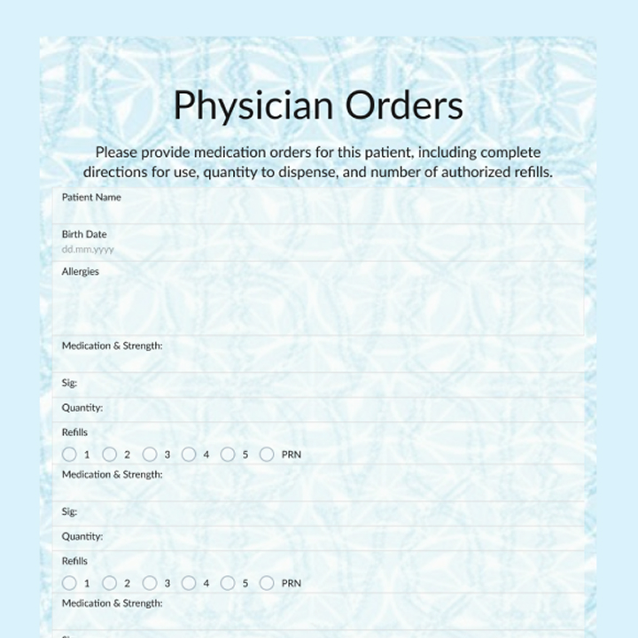 Form cover