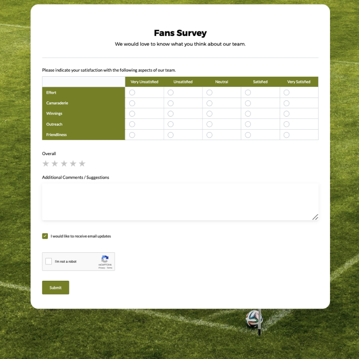 Fan Survey