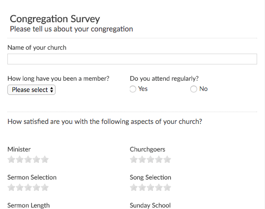 Congregation Survey