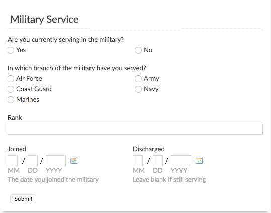 Military Service Survey