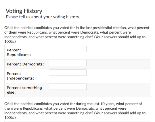 Voting History Poll