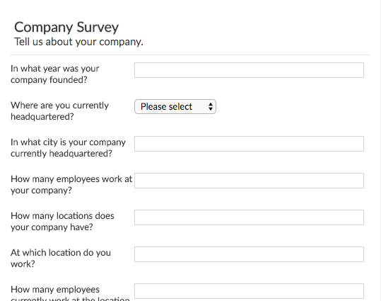 Company Survey