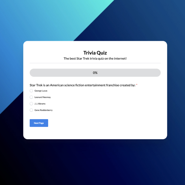 Trivia Online Quiz