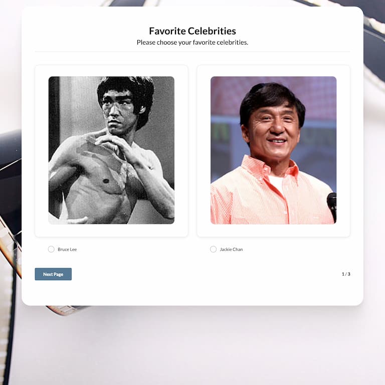 Favorite Celebrity Quiz