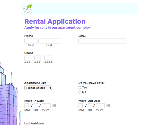 Rental Application Form