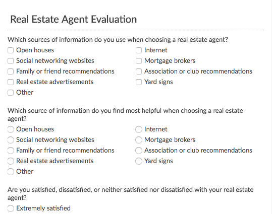 Real Estate Survey