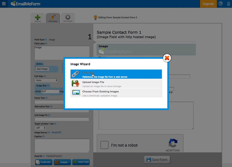 Update Your Form’s Image