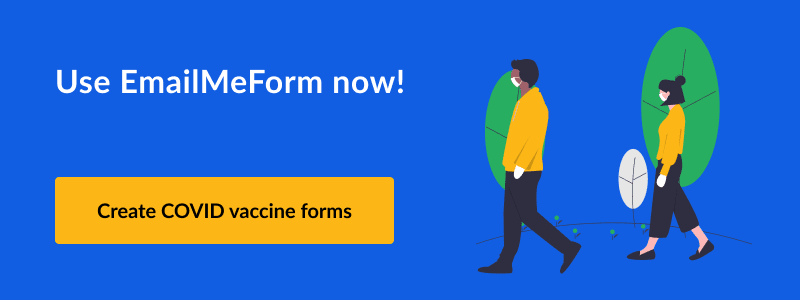register COVID forms using EmailMeForm