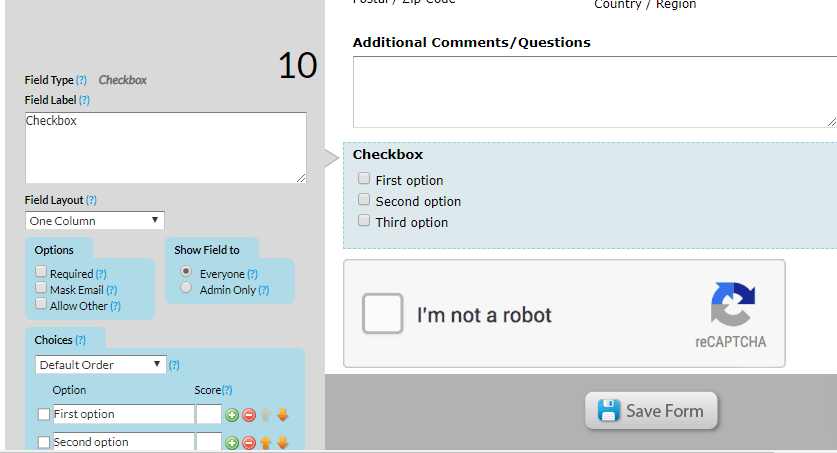 terms and conditions form tutorial