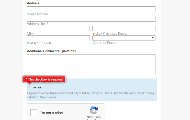 add checkbox to forms