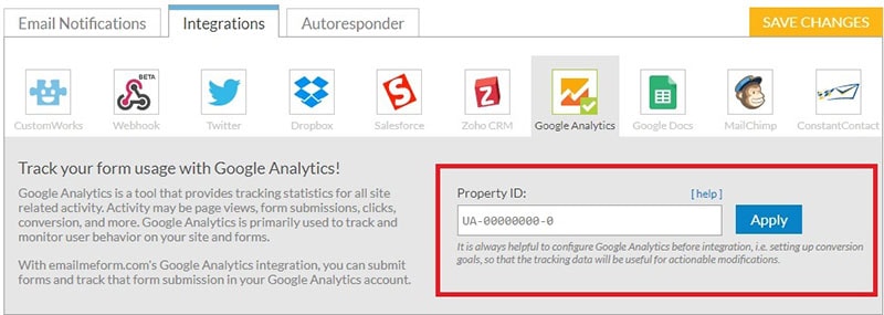 Google Analytics for Online Forms
