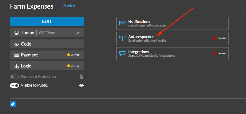 setting up autoresponder emailmeform
