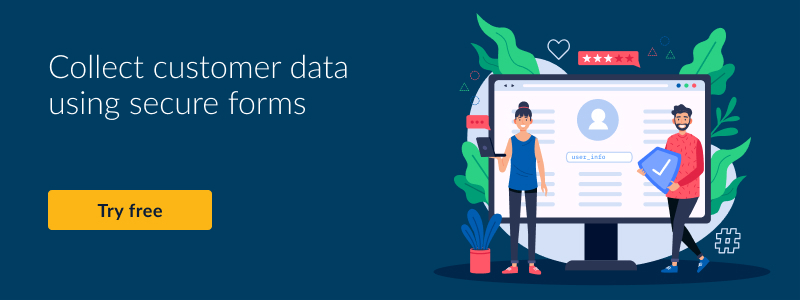 customer data through online forms cta