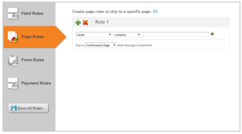 customize form behavior