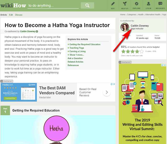 outreach content author