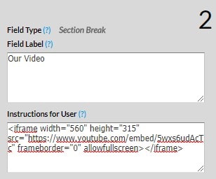 create forms with multimedia