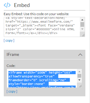 embed wordpress form