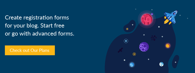 blog registration forms online