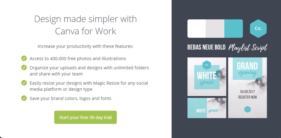 30 day trial lead magnet idea