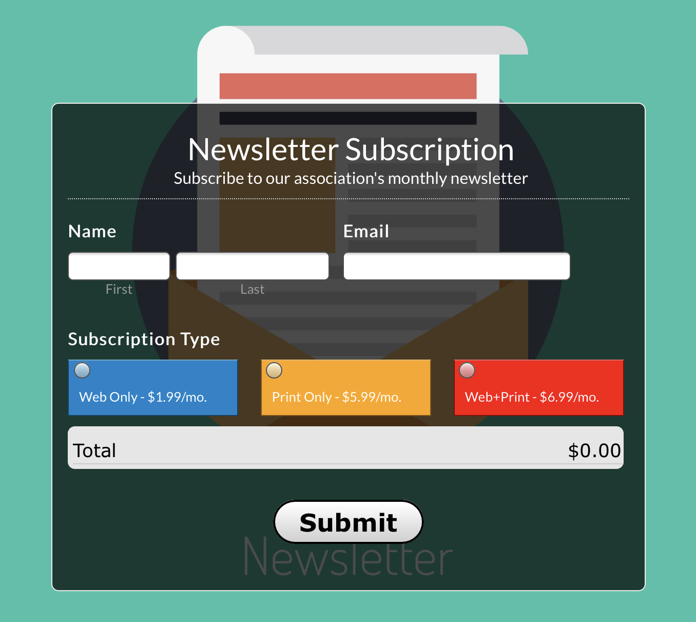 newsletter lead magnet idea