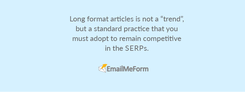 marketing trend long form content