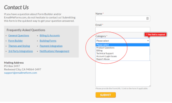 management form example