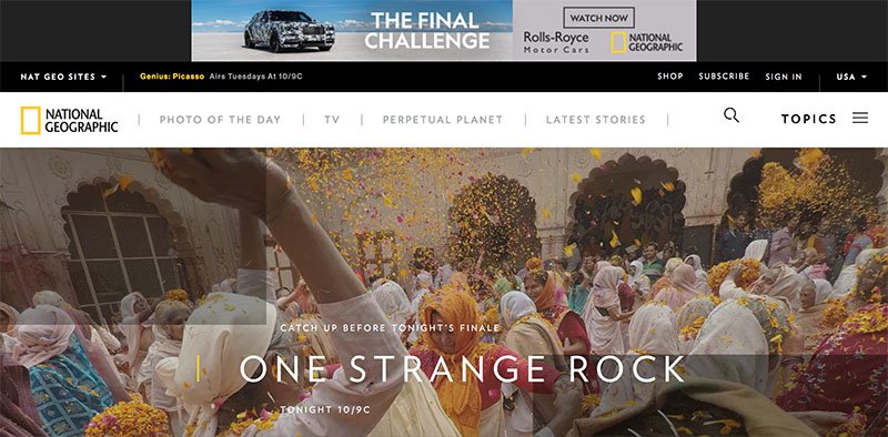 National Geographic Homepage