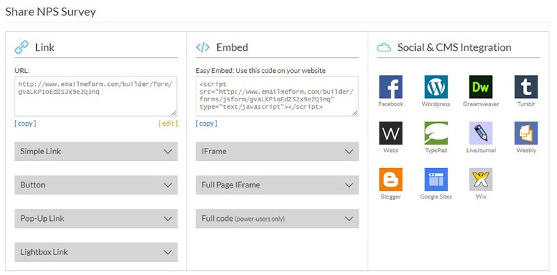 nps survey question share