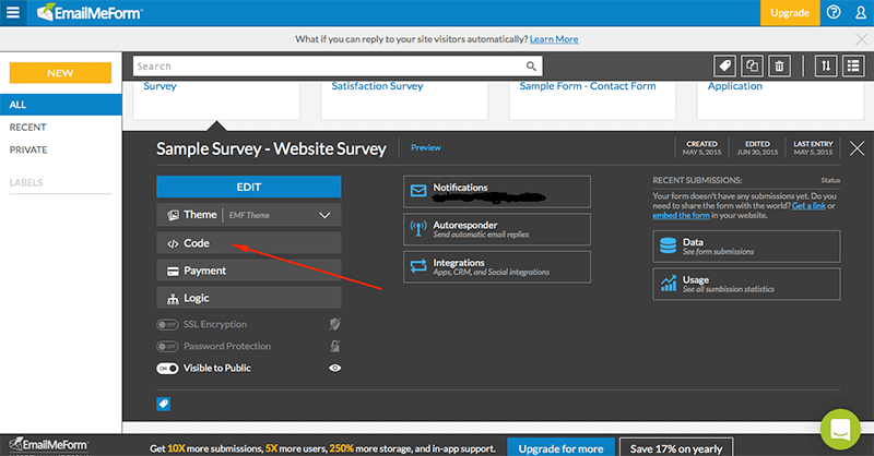 creating online form with map tutorial