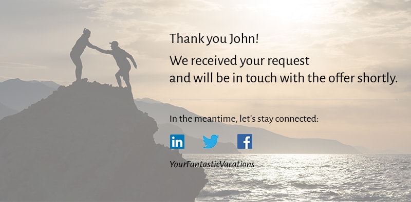 Social Media Links on Your Form’s Thank You Page