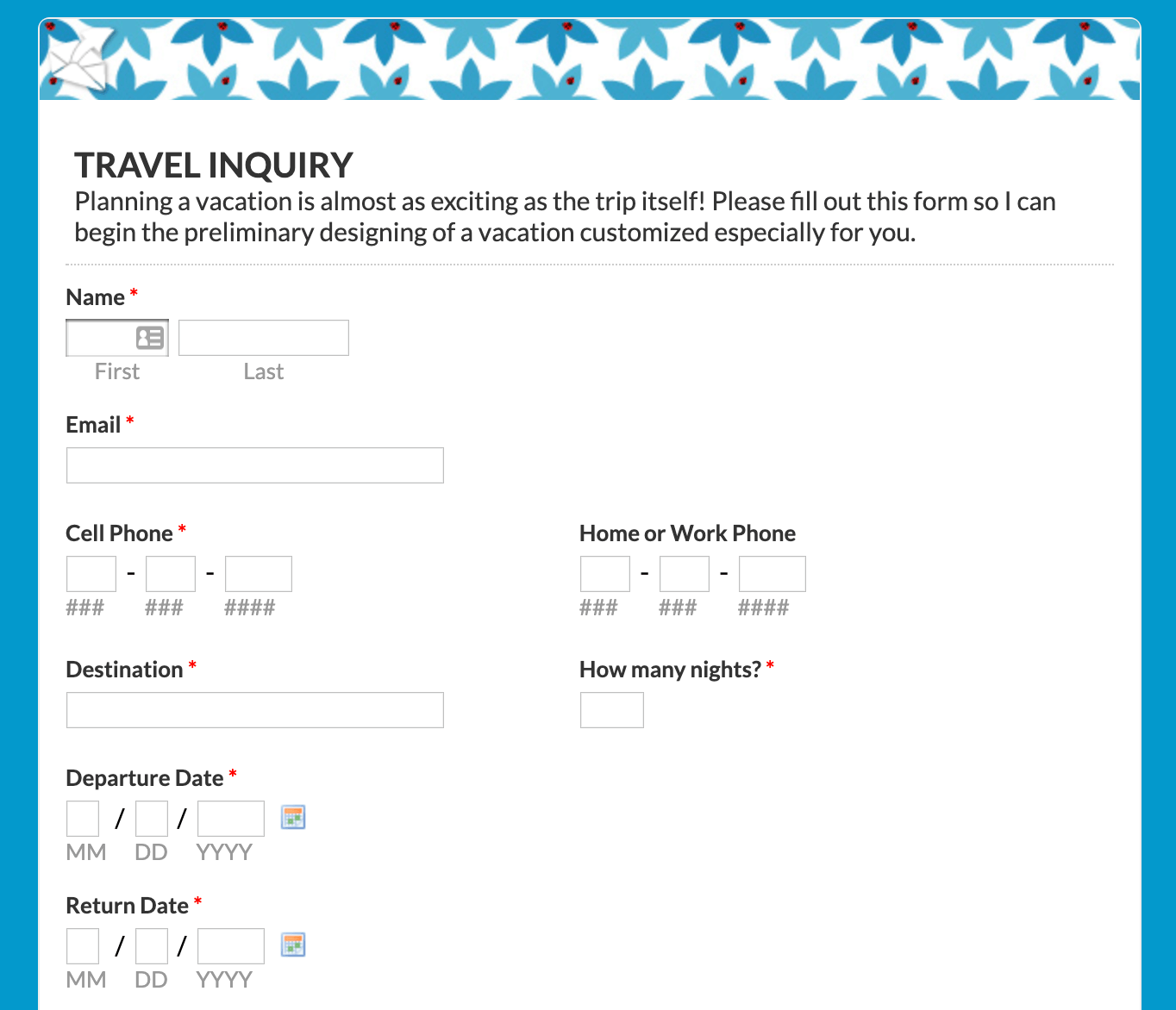 inquiry form blog