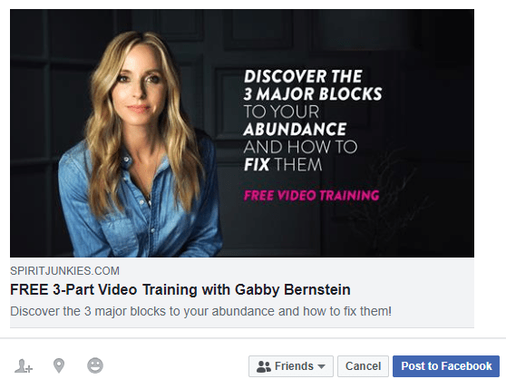 share webinar facebook